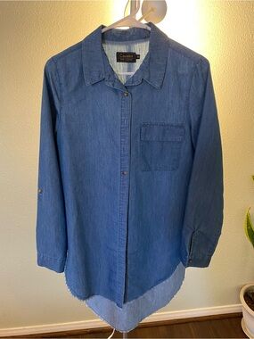 Cavalini Blue Denim Button-Down Shirt